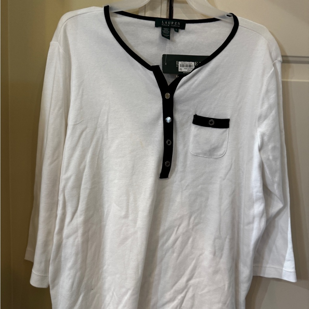 Lauren Ralph Lauren White and Black‎ Blouses